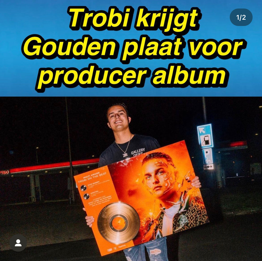 Trobi krijgt gouden plaat voor album
